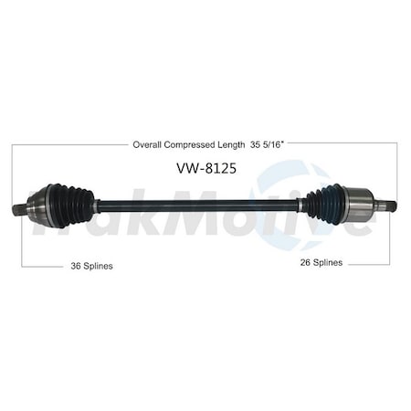 Surtrack Axle Cv Axle Shaft, Vw-8125 VW-8125